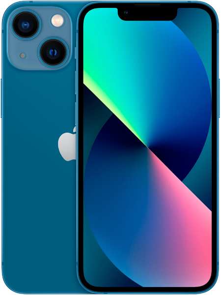 Смартфон Apple iPhone 13, 6.1″ 1170x2532 OLED, Apple A15 Bionic, 4Gb RAM, 128Gb, 3G/4G/5G, NFC, Wi-Fi, BT, 2xCam, 2-Sim (nano SIM+eSIM), 3240 мА?ч, Lightning, iOS 15, синий (MLPK3HN/A) 9708808946