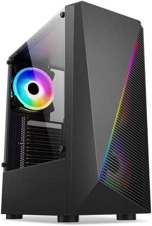 Корпус BaseTech eXtreme GFX-01, ATX, Midi-Tower, USB 3.0, RGB подсветка, без БП (BT-GFX-01-RGB)