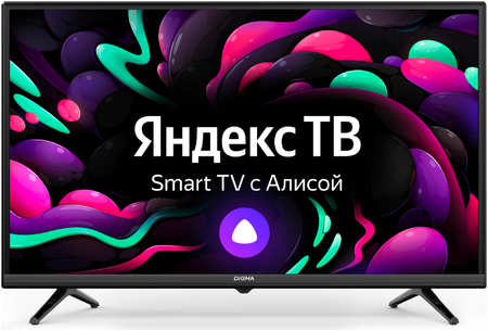 Телевизор 32″ Digma DM-LED32SBB35, 1920x1080, DVB-T /T2 /C, HDMIx2, USBx1, WiFi, Smart TV, черный (DM-LED32SBB35) 9708809621