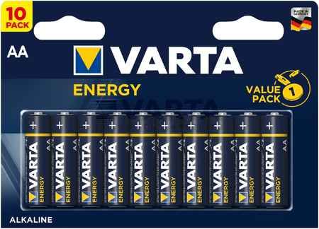 Батарея Varta Energy, AA (LR6-20F), 1.5V, 10шт. (04106229491) 9708824534