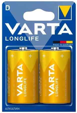 Батарея Varta Longlife, D (LR20/13А), 1.5V, 2шт. (04120101412) 9708824538