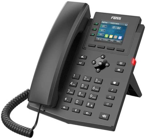 VoIP-телефон Fanvil X303P, 4 линии, 4 SIP-аккаунта, цветной дисплей, PoE, (X303P)