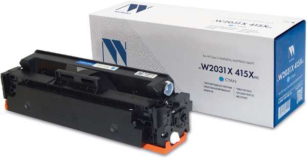 Картридж лазерный NV Print NV-W2031X 415X C (№415X/W2031X), 6000 страниц, совместимый для CLJ M454DN/M479DW/M479 с чипом