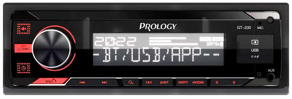 Автомагнитола Prology, 1 DIN, Bluetooth (PRGT200)