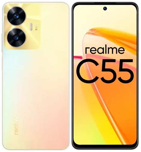 Смартфон Realme C55, 6.72″ 1080x2400 IPS, MediaTek Helio G88, 6Gb RAM, 128Gb, 3G/4G, NFC, Wi-Fi, BT, 2xCam, 2-Sim, 5000 мА?ч, USB Type-C, Android 13, перламутровый (6056440) 9708851893