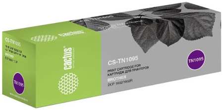 Набор картриджей лазерный Cactus CS-TN1095-2 (TN-1095), черный, 1500 страниц, 2 шт., совместимый для Brother DCP 1602/1602R 9708853424