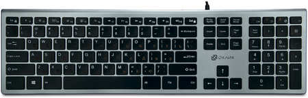 Клавиатура проводная Oklick 890S, ножничная, USB, / (1784239)