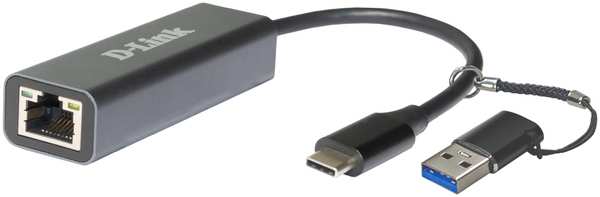 Сетевая карта D-link DUB-2315, 1xRJ-45, 2.5 Гбит/с, USB 3.0 Type-A/Type-C, Retail (DUB-2315/A1A)