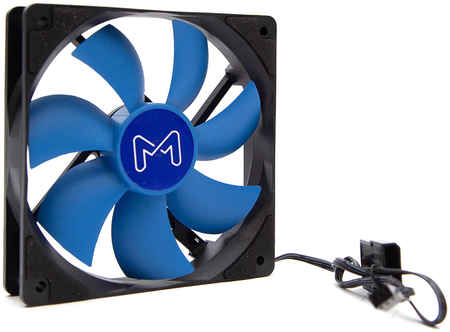 Вентилятор Mastero MF-120, 120 мм, 1500rpm, 22 дБ, 3-pin+4-pin Molex, 1шт (MF120BFV1) 9708877512