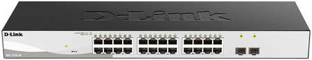 Коммутатор D-Link DGS-1210-26, управляемый, кол-во портов: 24x1 Гбит/с, кол-во SFP/uplink: SFP 2x1 Гбит/с, установка в стойку (DGS-1210-26/F3A)