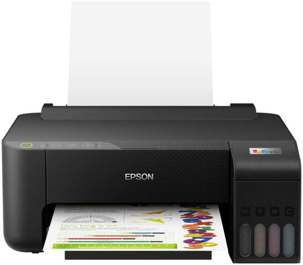 Принтер струйный Epson EcoTank L1250, A4, цветной, A4 ч/б: 33 стр/мин, A4 цв.: 15 стр/мин, 5760x1440dpi, СНПЧ, Wi-Fi, USB (C11CJ71402/C11CJ71405)