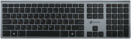 Клавиатура беспроводная Oklick 890S, ножничная, USB, (1196549)