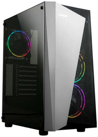 Корпус Zalman S4 Plus, ATX, Midi-Tower, USB 3.0, RGB подсветка, черный, без БП 970928496