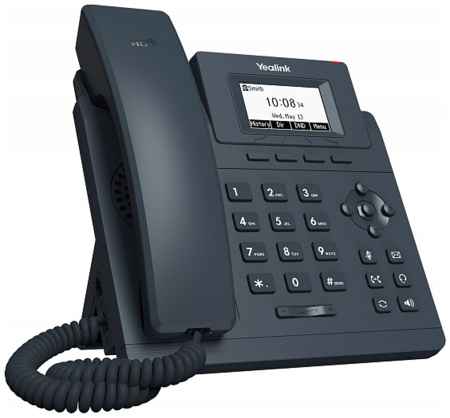 VoIP-телефон Yealink SIP-T30, 1 SIP-аккаунт, монохромный дисплей, черный (SIP-T30) 970930726