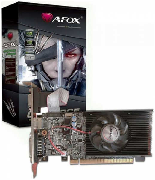Видеокарта AFOX NVIDIA GeForce GT 710 LP, 1Gb DDR3, 64 бит, PCI-E, VGA, DVI, HDMI, Retail (AF710-1024D3L5-V3) 970934949