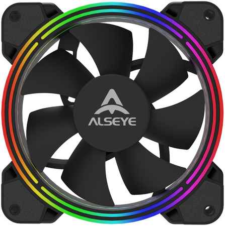 Вентилятор Alseye HALO 4.0, 120 мм, 2000rpm, 30 дБ, 4-pin PWM, 1шт, RGB (AS-HALO-4.0-RGB)
