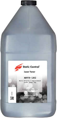 Тонер Static Control MPT9-1KG, бутыль 1 кг, черный, совместимый для Canon 970940262