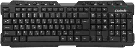 Клавиатура беспроводная Defender Element HB-195, мембранная, USB, черный (45195) 970941055