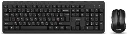 Клавиатура + мышь Sven KB-C3400W, беспроводная, USB, черный (SV-018887) 970953174