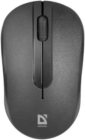 Мышь беспроводная Defender MM-495, 1600dpi, оптическая светодиодная, USB, черный (52495) 970955380