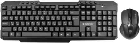 Клавиатура + мышь Defender Jakarta C-805, беспроводная, USB, черный (45805) 970963402
