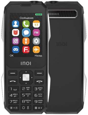 Мобильный телефон INOI 244Z, 2.4″ 320x240 TN, MediaTek MTK6261D, 2-Sim, 2000 мА?ч, micro-USB, черный (MCO00075863) 970977354