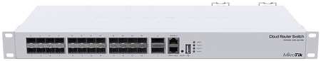 Коммутатор MikroTik Cloud Router Switch, управляемый, кол-во портов: 1x100 Мбит/с, SFP+ 24x10 Гбит/с, кол-во SFP/uplink: QSFP+ 2x40 Гбит/с, установка в стойку (CRS326-24S+2Q+RM) 970980664