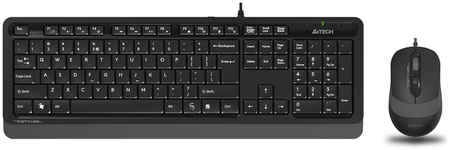 Клавиатура + мышь A4Tech Fstyler F1010, USB, черный/серый 970986029
