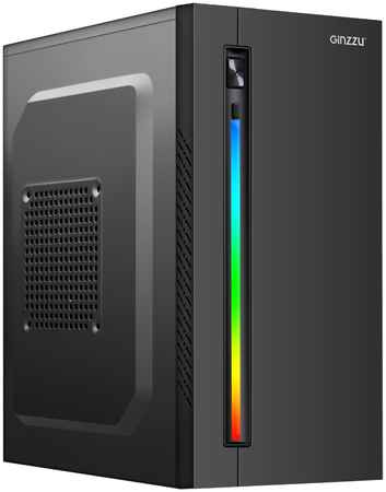 Корпус Ginzzu D350, mATX, Mini-Tower, RGB подсветка, без БП