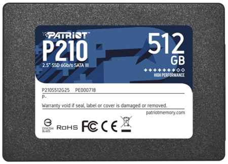 Patriot Memory Твердотельный накопитель (SSD) Patriot 512Gb P210, 2.5″, SATA3 (P210S512G25) 970995010