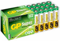 Батарея GP Super Alkaline 24A LR03, AAA, 1.5V, 30шт. (GP 24A-B30)