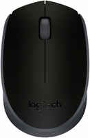 Мышь беспроводная Logitech M171, оптическая светодиодная, USB, черный / серый (910-004424 / 910-004643) (910-004424/910-004643)