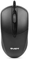 Мышь проводная Sven RX-112 Black USB, 800dpi, оптическая светодиодная, USB, черный