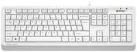 Клавиатура проводная A4Tech Fstyler FKS10, мембранная, USB, белый / серый (FKS10 WHITE)