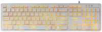 Клавиатура проводная Dialog KK-ML17U, мембранная, подсветка, USB, белый (KK-ML17U WHITE)
