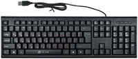 Клавиатура проводная Oklick 120M, мембранная, USB, черный
