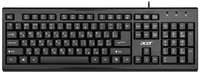 Клавиатура проводная Acer OKW120, мембранная, USB, черный (ZL.KBDEE.006)
