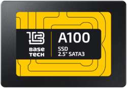 Твердотельный накопитель (SSD) BaseTech 512Gb A100, 2.5″, SATA3 (SSDBTA100512G) Bulk (OEM)