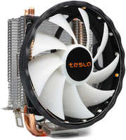 Кулер для процессора TESLA 920RGB для Socket 775/ 115x/ 1200/ 1356/ 1366/ 1700/ 1851/ AM2/ AM2+/ AM3/ AM3+/ FM1/ AM4/ AM5/ FM2/ FM2+, 120 мм, 1600rpm, 23 дБА, 135 Вт, 3-pin, Al+Cu, RGB (TSL-920-RGB)