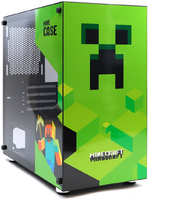 Корпус Mastero Minecraft Case, mATX, Mini-Tower, USB 3.0, черный, без БП (MST-GCM-01-MC)