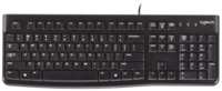 Клавиатура проводная Logitech K120, мембранная, USB, черный (920-002583) Английская раскладка!!!
