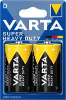 Батарея Varta Super Heavy Duty, D (LR20/13А), 1.5 В, 2шт. (02020101412)