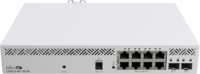 Коммутатор MikroTik Cloud Smart Switch CSS610-8P-2S+IN, управляемый, кол-во портов: 8x1 Гбит / с, кол-во SFP / uplink: SFP+ 2x10 Гбит / с, установка в стойку, PoE: 8x30Вт (макс. 140Вт) (CSS610-8P-2S+IN)