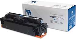 Картридж лазерный NV Print NV-W2031X 415X C (№415X / W2031X), голубой, 6000 страниц, совместимый для CLJ M454DN / M479DW / M479 с чипом