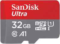 Карта памяти 32Gb microSDHC Sandisk Ultra Class 10 UHS-I U1 A1 (SDSQUA4-032G-GN6MN)