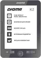 Электронная книга Digma K2, 6″ 758x1024 E-Ink Pearl HD, 4Gb, 1500mAh, (K2G)