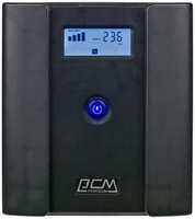ИБП Powercom Raptor, 2000 В·А, 1.2 кВт, EURO, розеток - 4, USB, черный (RPT-2000AP LCD)