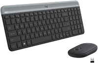 Клавиатура + мышь Logitech Combo MK470, беспроводная, USB, серый (920-009204 / 920-009206) (920-009204/920-009206)