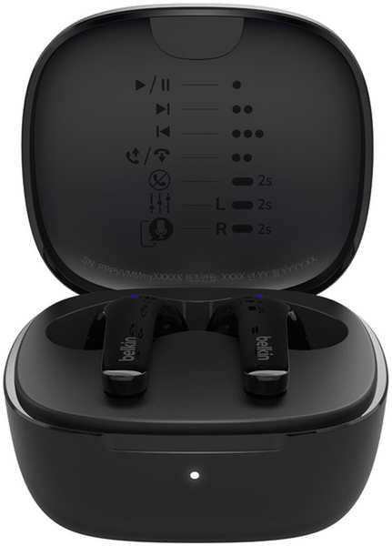 Наушники Belkin Soundform Motion True Wireless Earbuds черный (AUC010btBK) 971000004628698