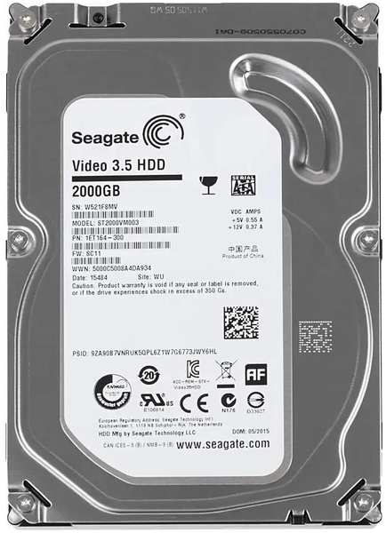 Жесткий диск Seagate ST2000VM003 SATA-III/2Tb/5900rpm/64Mb/3.5